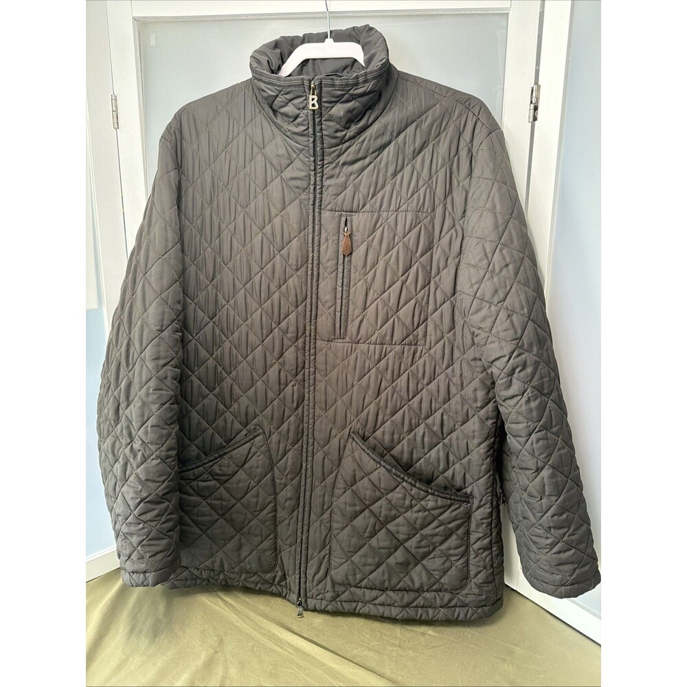 Vintage Bogner Men’s Quilted Jacket Size 50 US 40 Medium Black  Coat See Measure